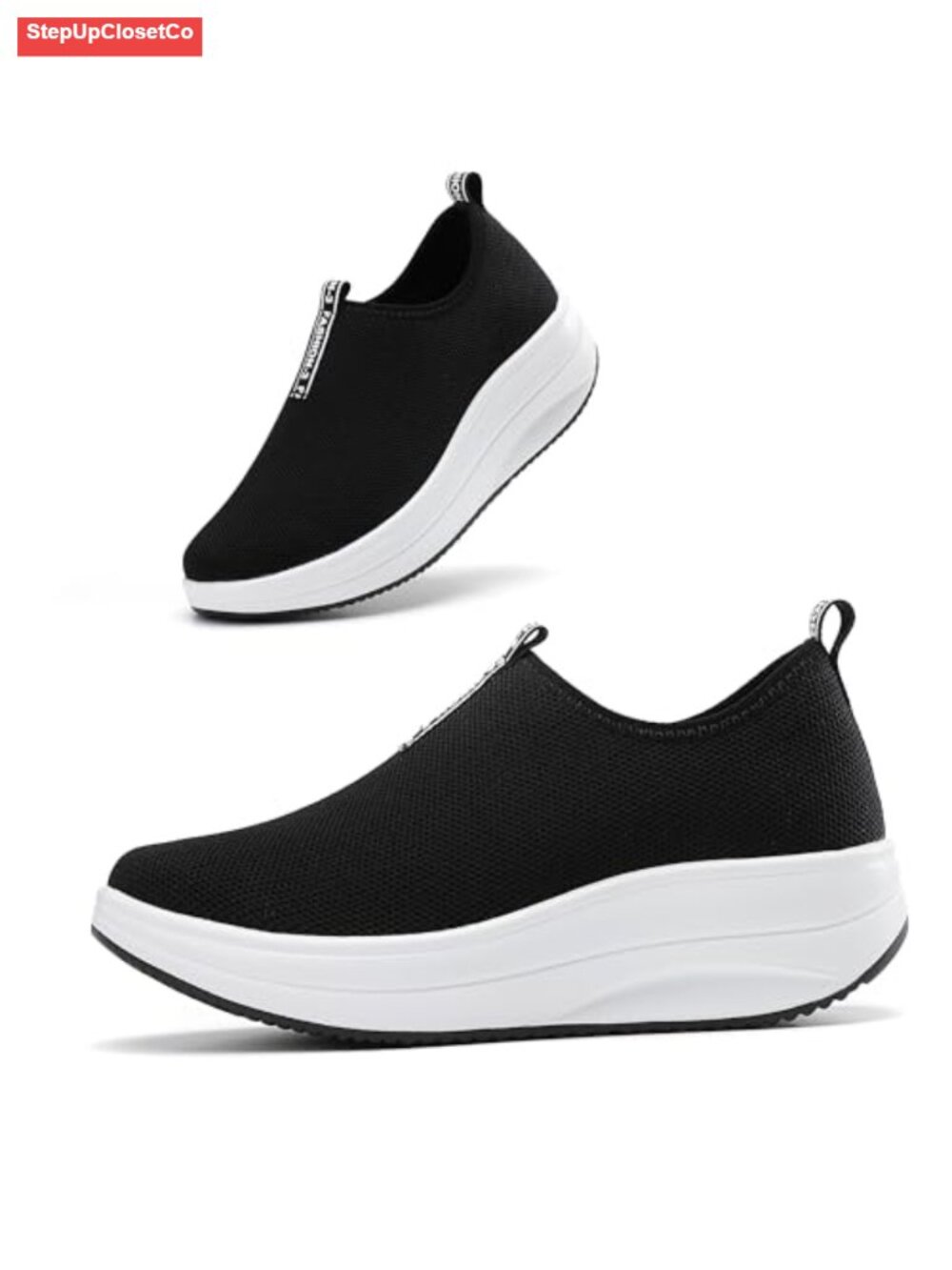 Platform Loafers Womens Comfortable Slip On Sneakers Lightweight Walking Shoes